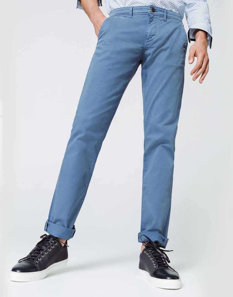 Men's Blue Chino Pants