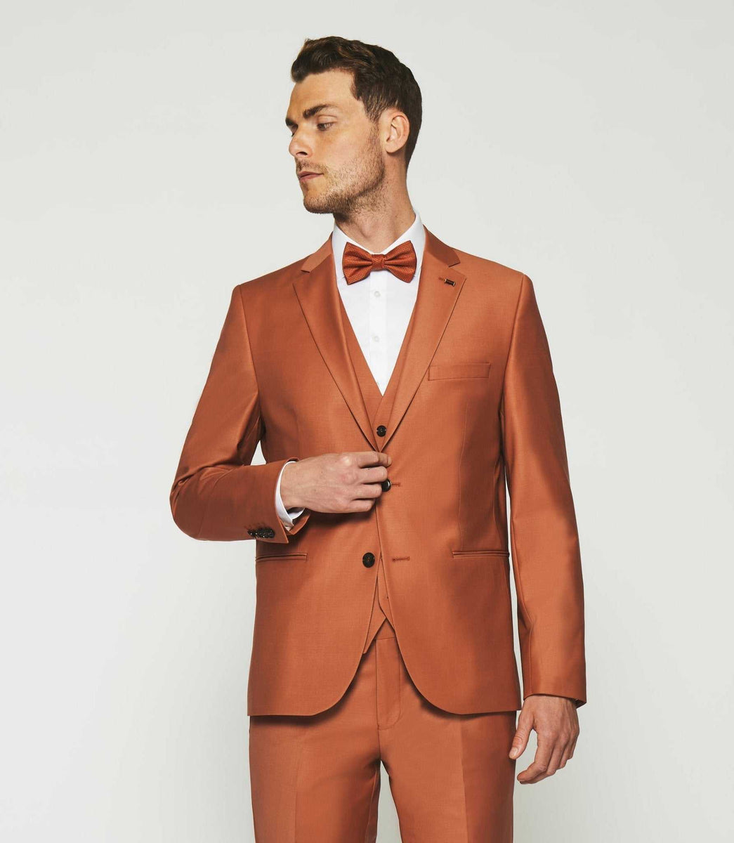 Burnt orange suit jacket