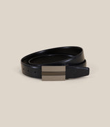 Ceinture 100% cuir réversible marine