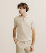 Polo col ouvert beige - IZAC