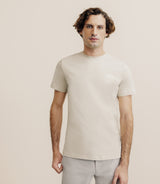 T-shirt flocking beige - IZAC