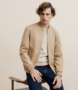 Blouson col teddy beige - IZAC