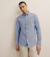 Chemise droite oxford marine