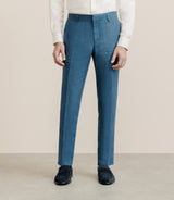 Pantalon 100% lin bleu vert - IZAC