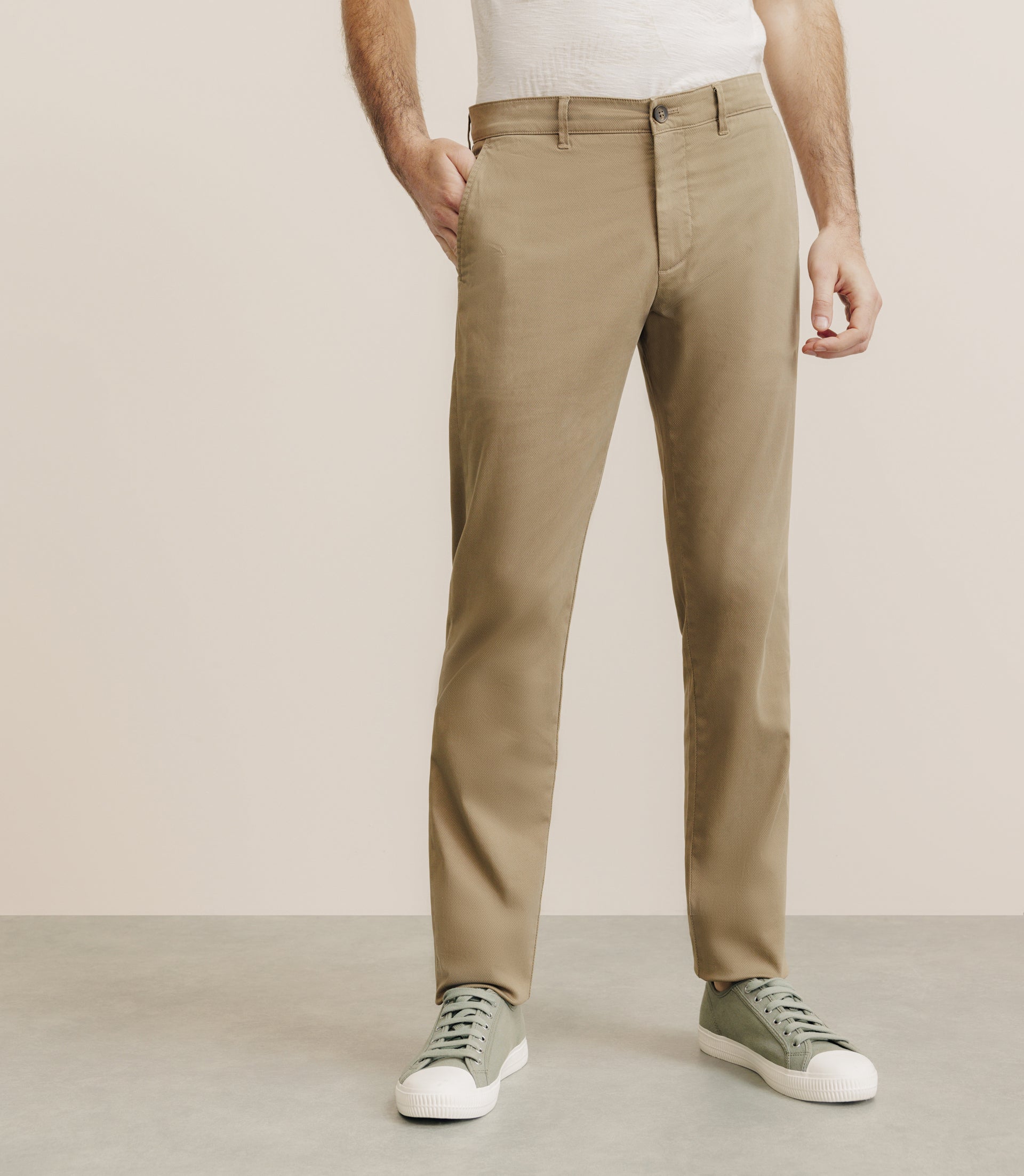 Pantalon imprimé camel