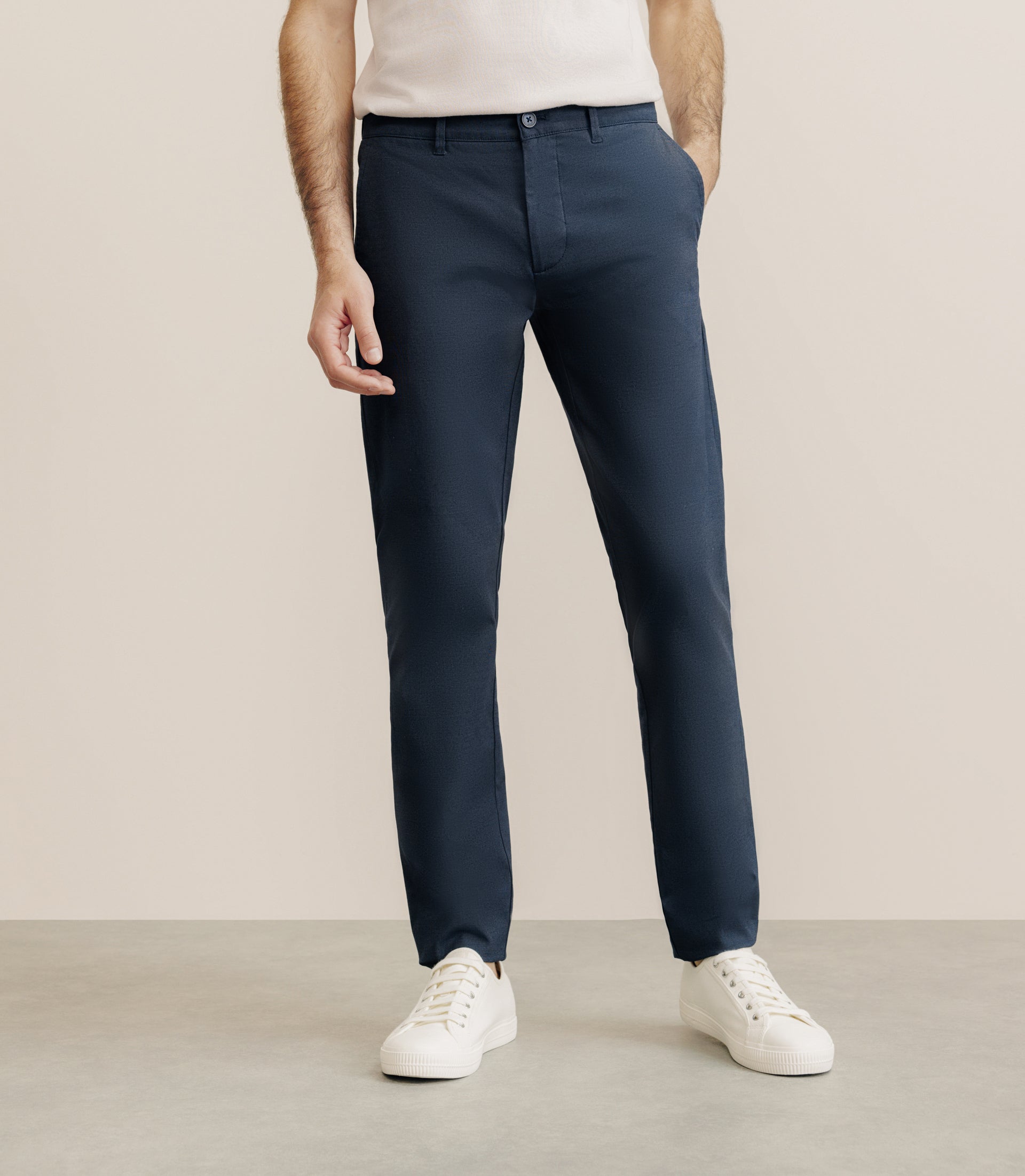 Pantalon slim marine