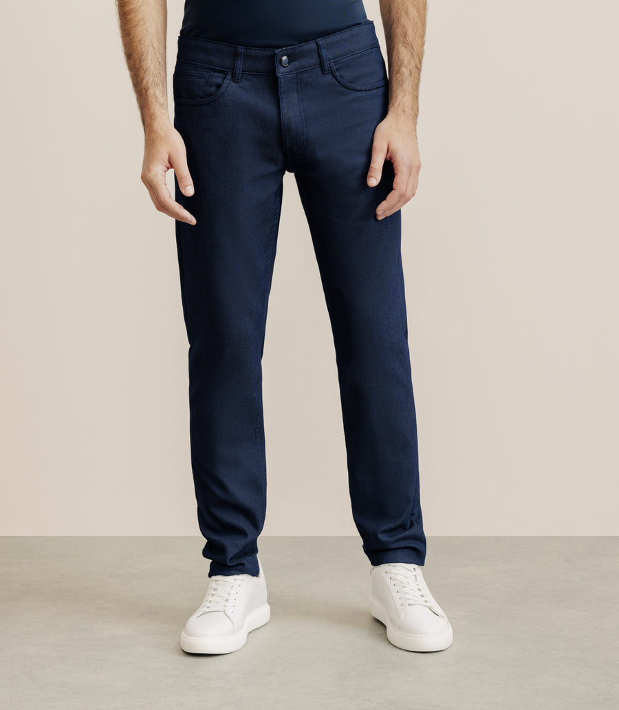 Pantalon armuré slim marine