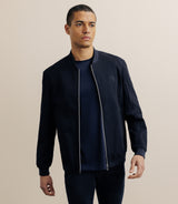 Blouson col teddy marine