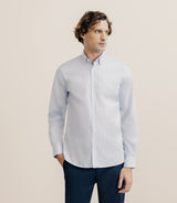 Chemise 100% coton imprimée ciel - IZAC