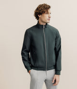 Blouson col montant kaki