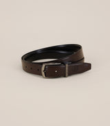 Ceinture ajustable en cuir noire - IZAC