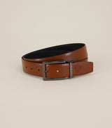 Ceinture avec sangle en cuir noire