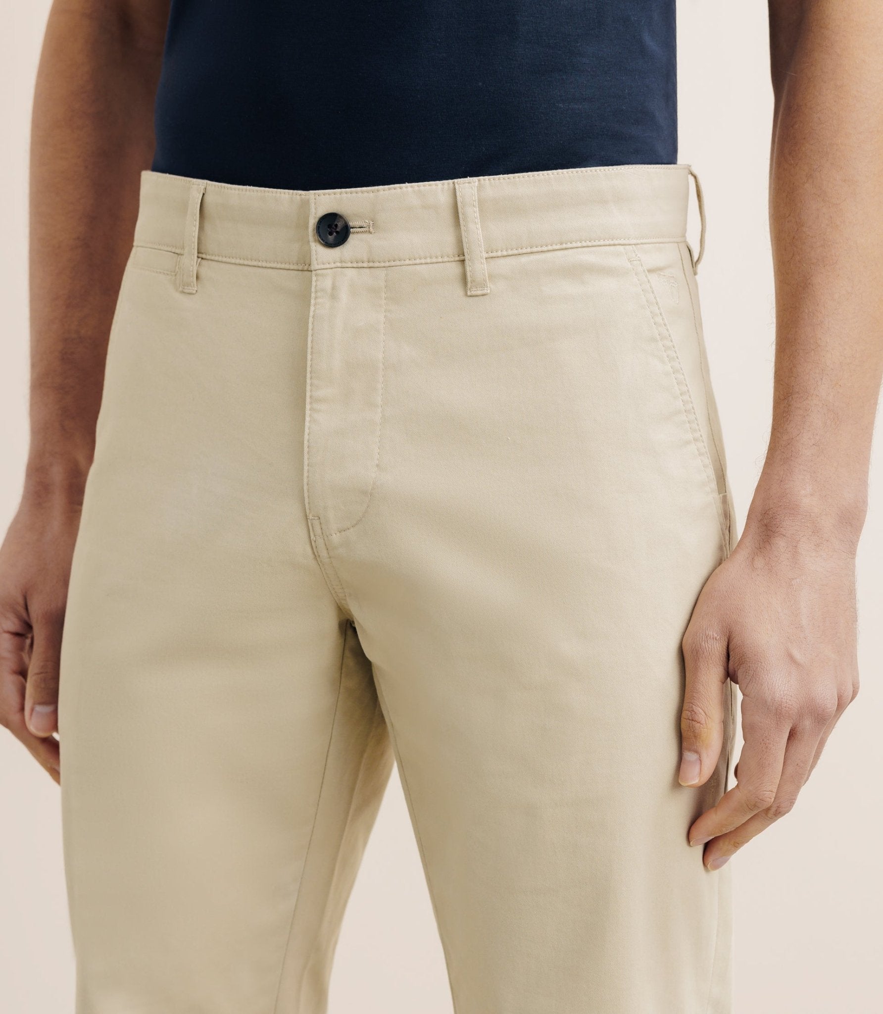 Pantalon en coton beige - IZAC