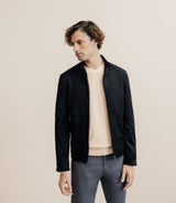 Blouson en suédine noir