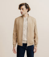 Blouson col teddy beige - IZAC