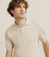 Polo col ouvert beige - IZAC