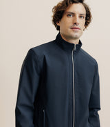 Blouson col montant marine