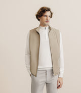 Blouson sans manche beige