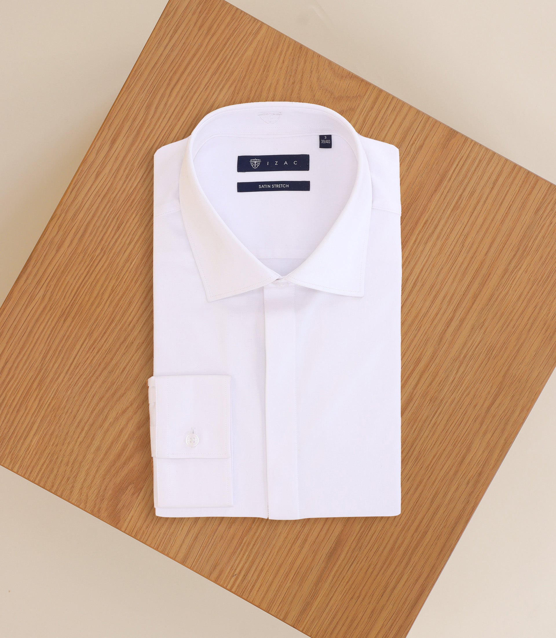 White Italian collar shirt