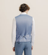 Gilet ville en laine majoritaire bleu ciel