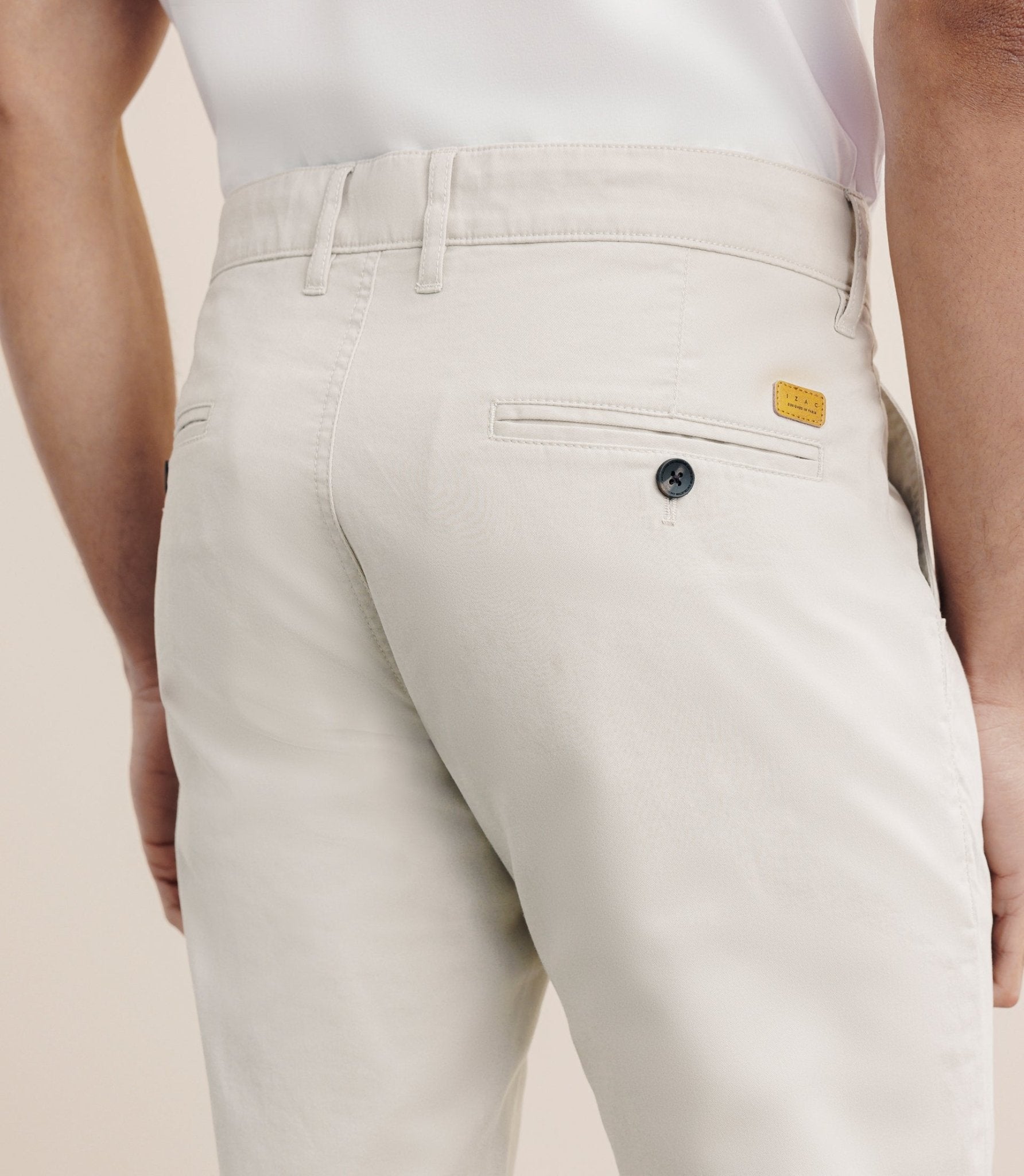 Pantalon en coton mastic - IZAC