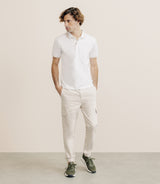 Polo zip blanc