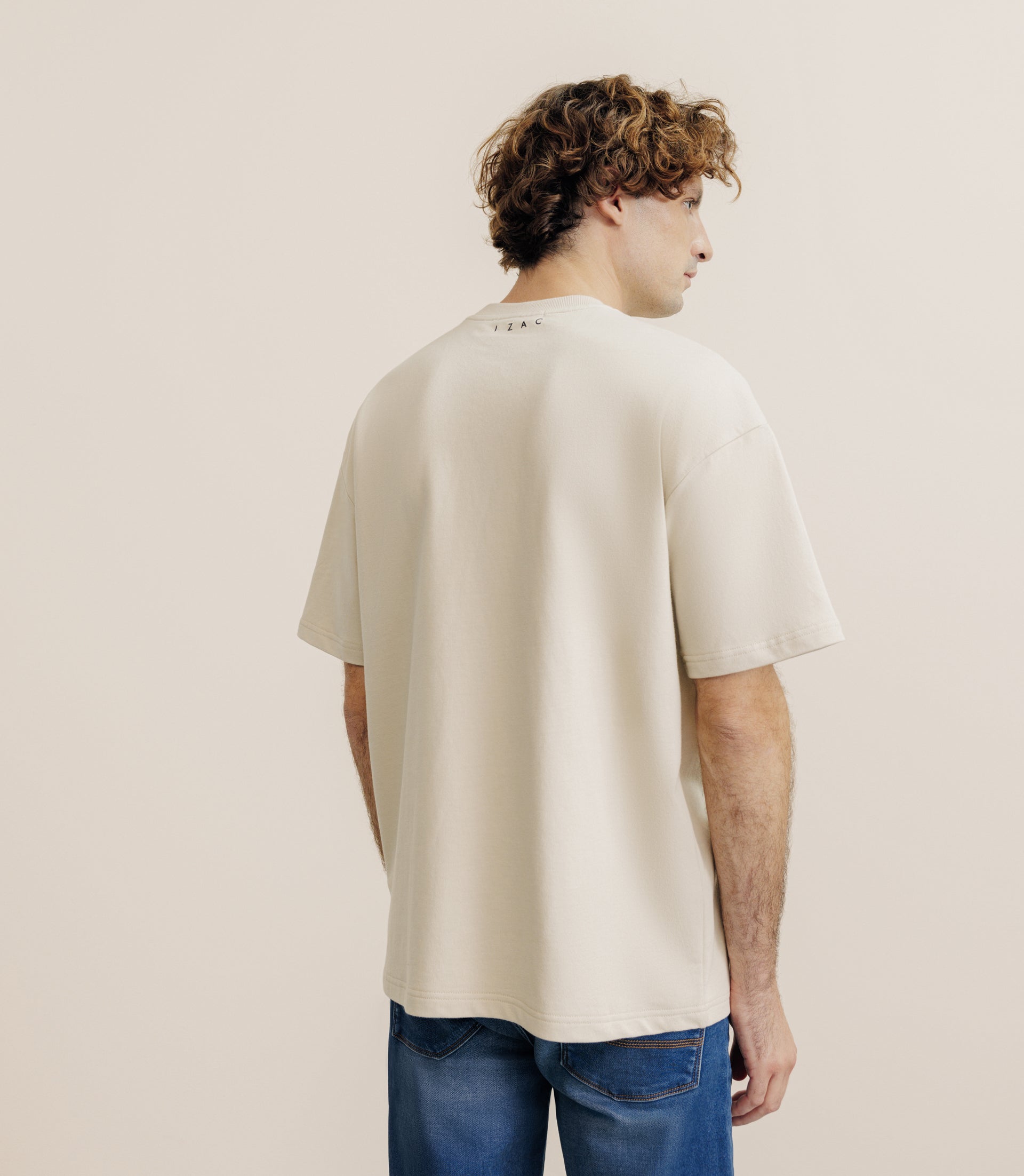 Unat Oversize T-shirt Beige round neck