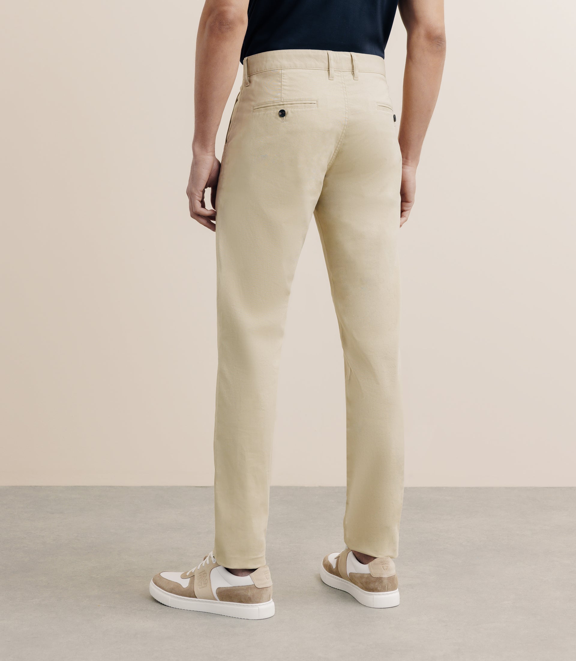 Pantalon en coton beige