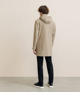 Parka longue et légère beige