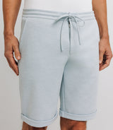 Sky stretch cotton Bermuda shorts