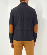 Campus" navy quilted overshirt