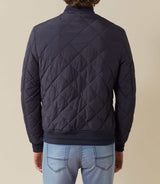 Carat" navy quilted teddy