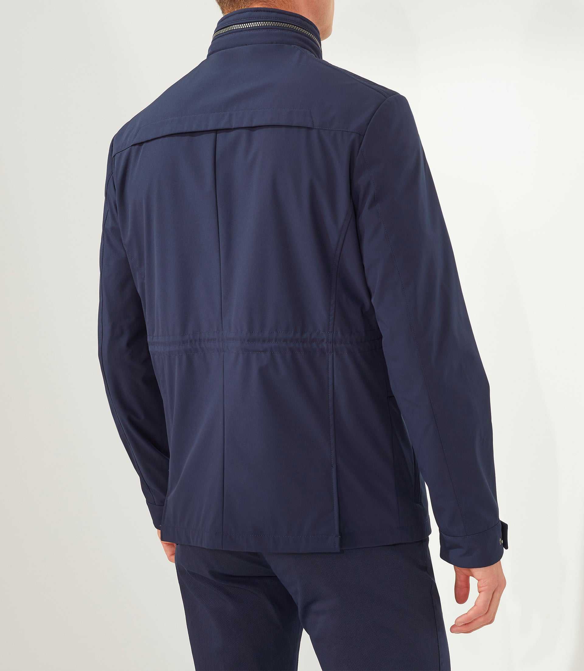 Casino" navy multi-pocket parka