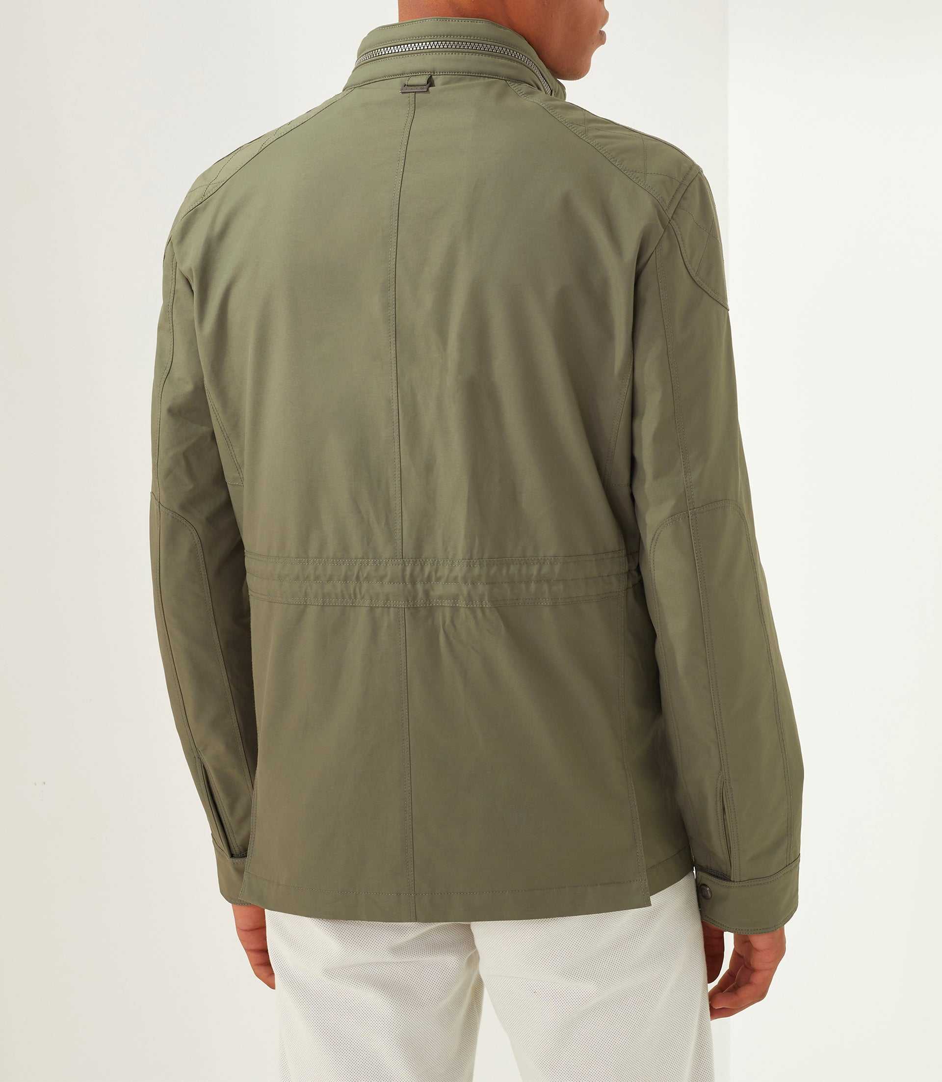 Kacy" khaki multi-pocket parka