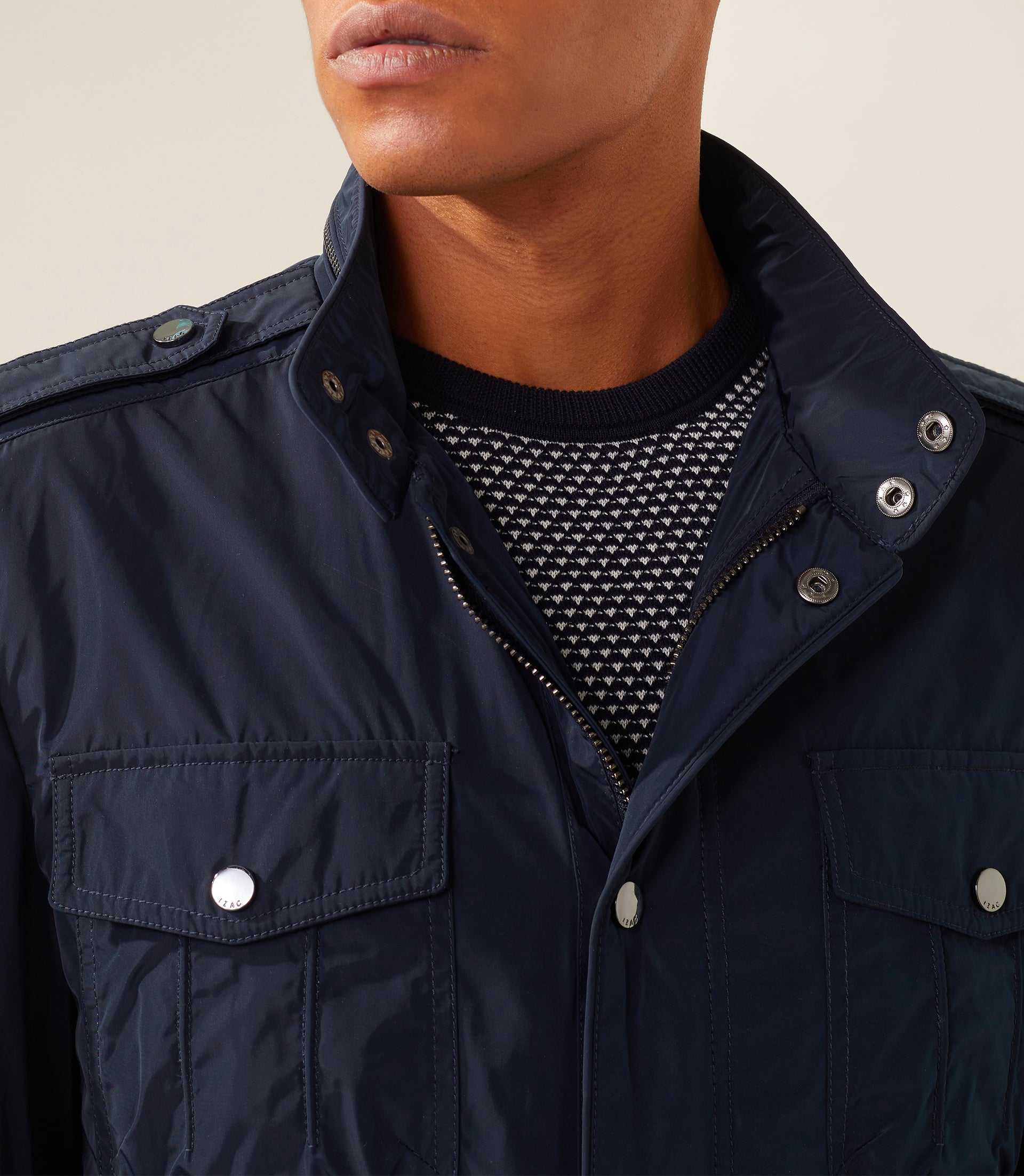 Kala" navy multi-pocket parka