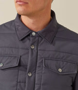 Key" navy two-ply shirt