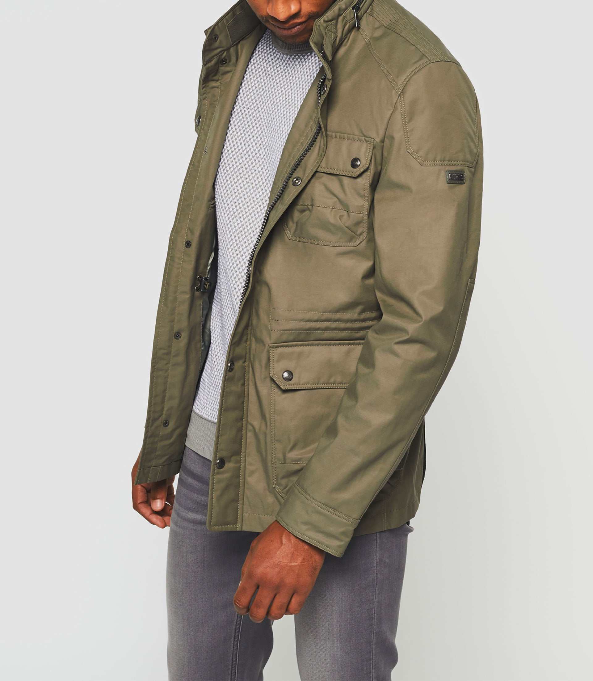 Raf" four pocket khaki short parka