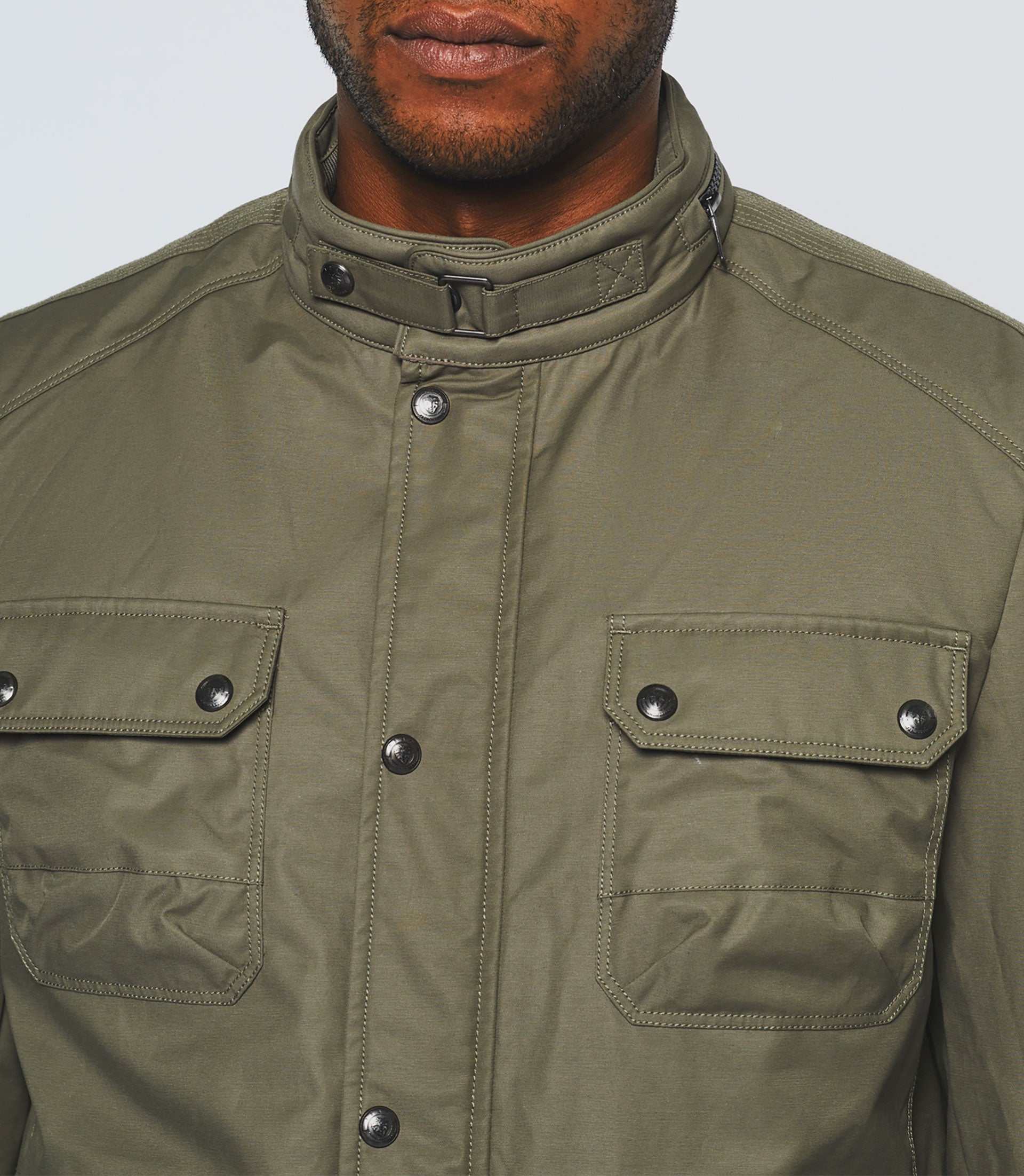 Raf" four pocket khaki short parka