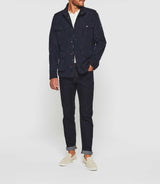 Rudi" navy parka with pockets