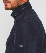 Rudi" navy parka with pockets