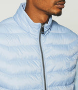 Sleeveless quilted down jacket light blue ROBIN