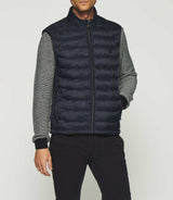 Sleeveless quilted down jacket navy ROBIN