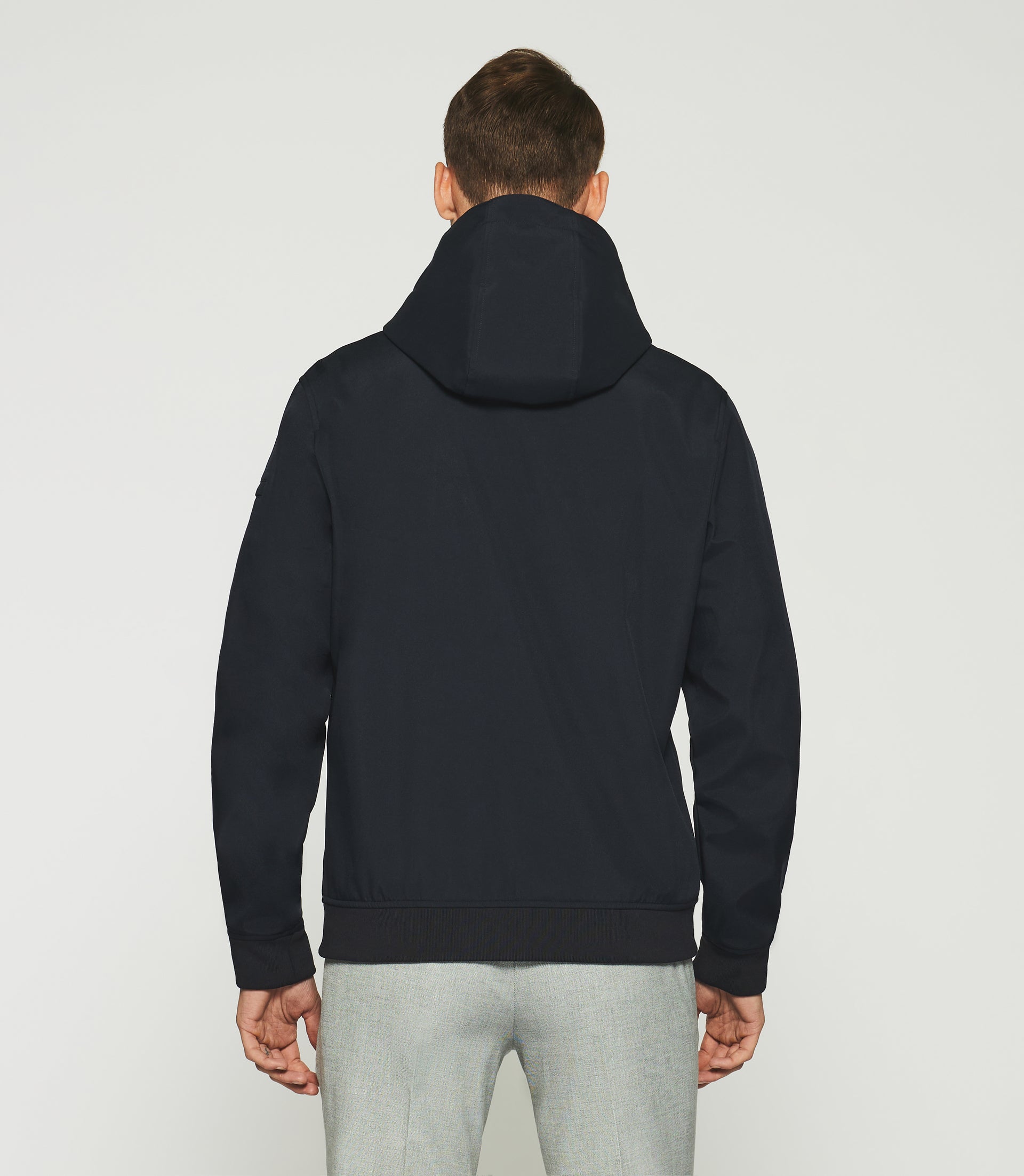 Technical hooded jacket navy ROMI