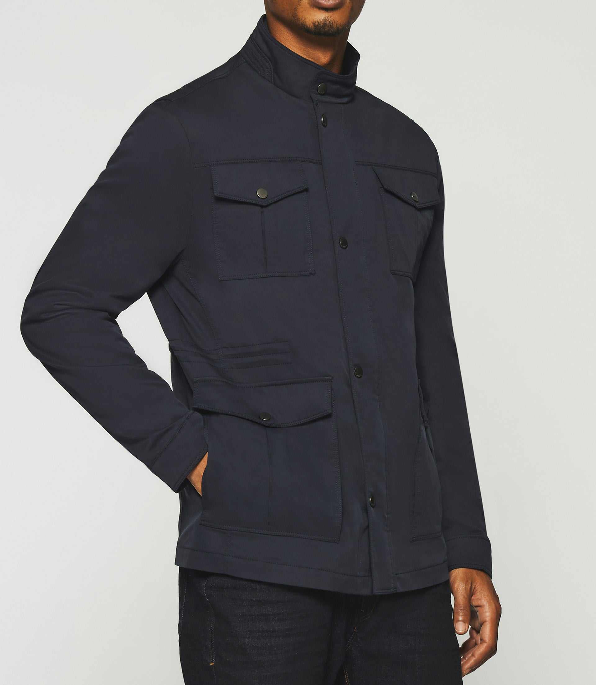 Saharan jacket 4 pockets navy RONALD