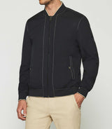 RON navy teddy jacket