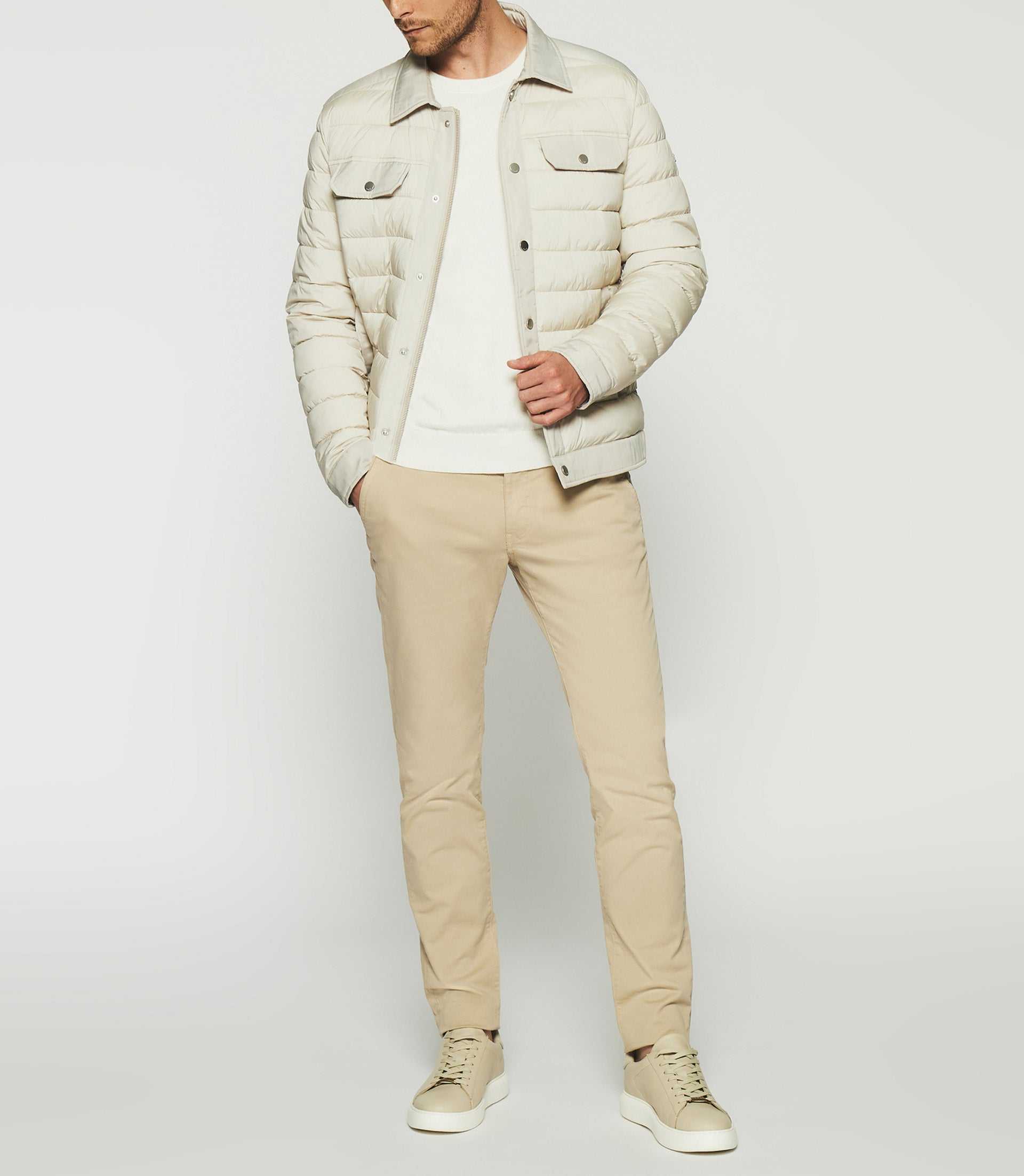 Quilted jacket beige putty ROX