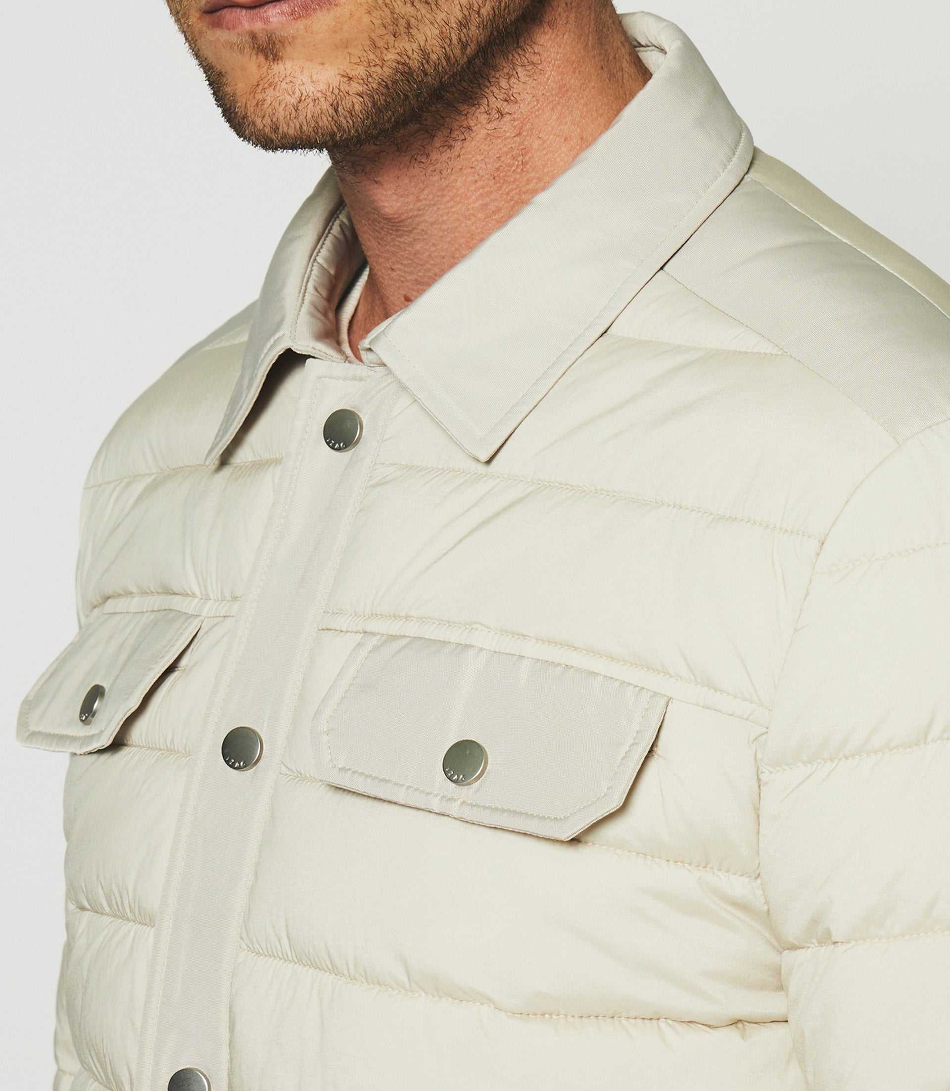 Quilted jacket beige putty ROX