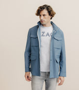 Blouson parka technique indigo - IZAC