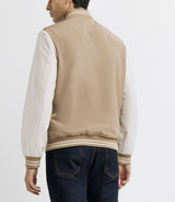 Blouson teddy bicolore beige et blanc - IZAC