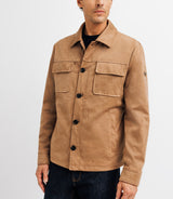 Blouson en suédine beige